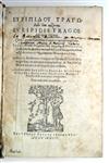 EURIPIDES. Tragoediae. 1602. In contemporary fanfare binding.